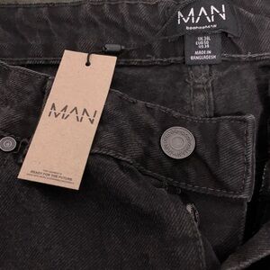 BoohooMAN Charcoal Jeans for Men